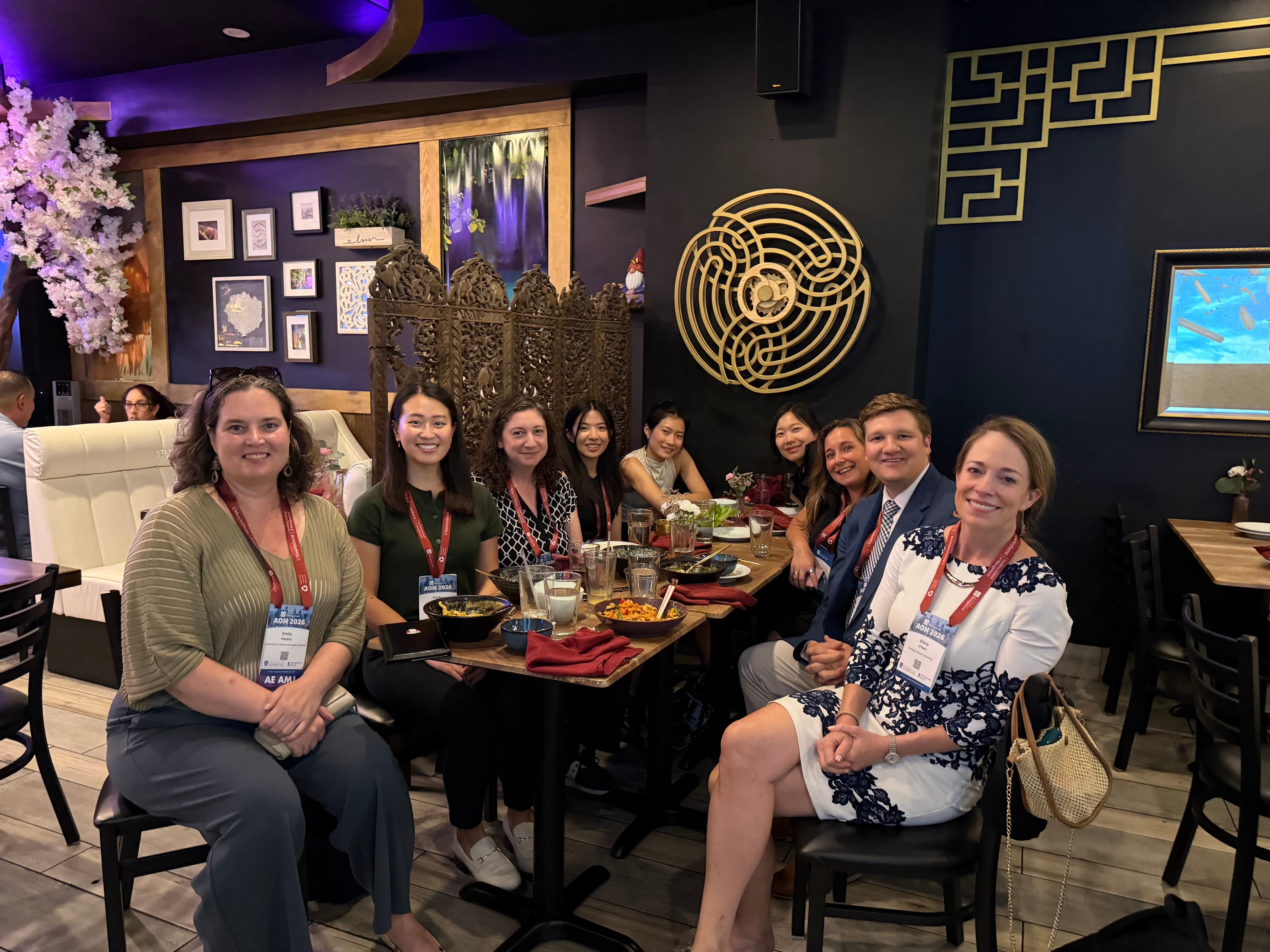 2026 Academy of Management symposium group lunch.