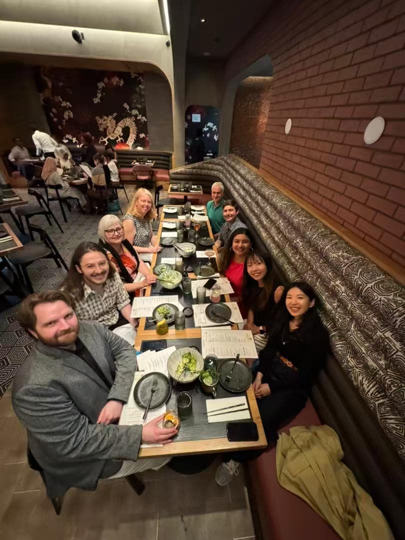 2025 Grand Challenges Summer Program dinner with fellow scholars.